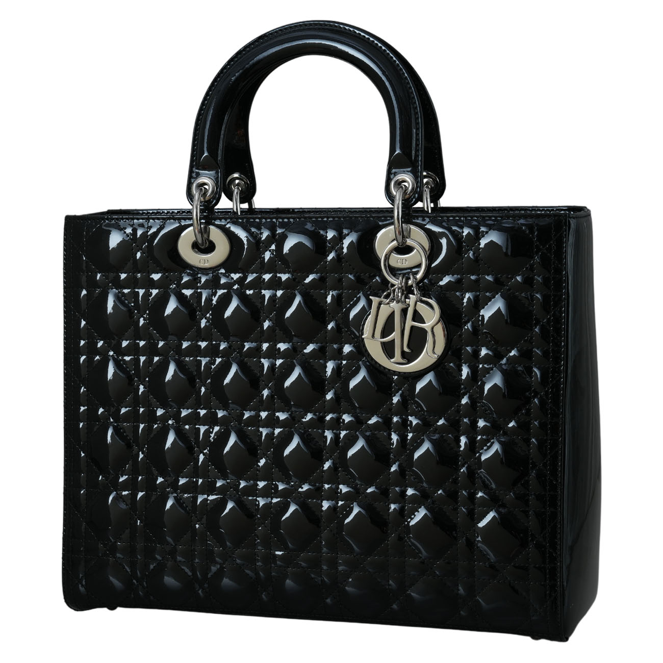 CHRISTIAN DIOR(USED)크리스찬디올 페이던트 레이디디올 라지 토트 겸 숄더백
